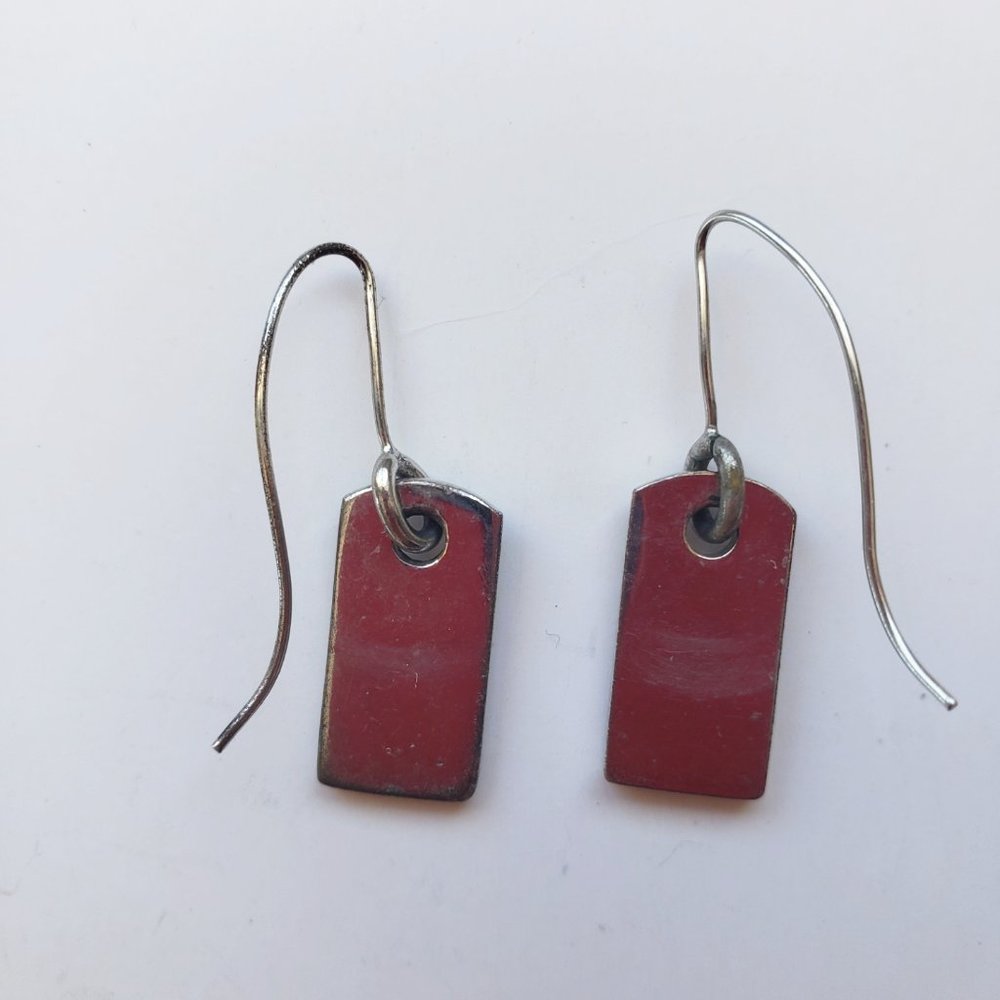 Christian Dior logo Crystal drop earrings - Picture 3 of 5